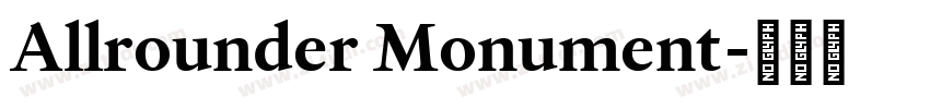 Allrounder Monument字体转换